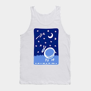 White sheep in the night Tank Top